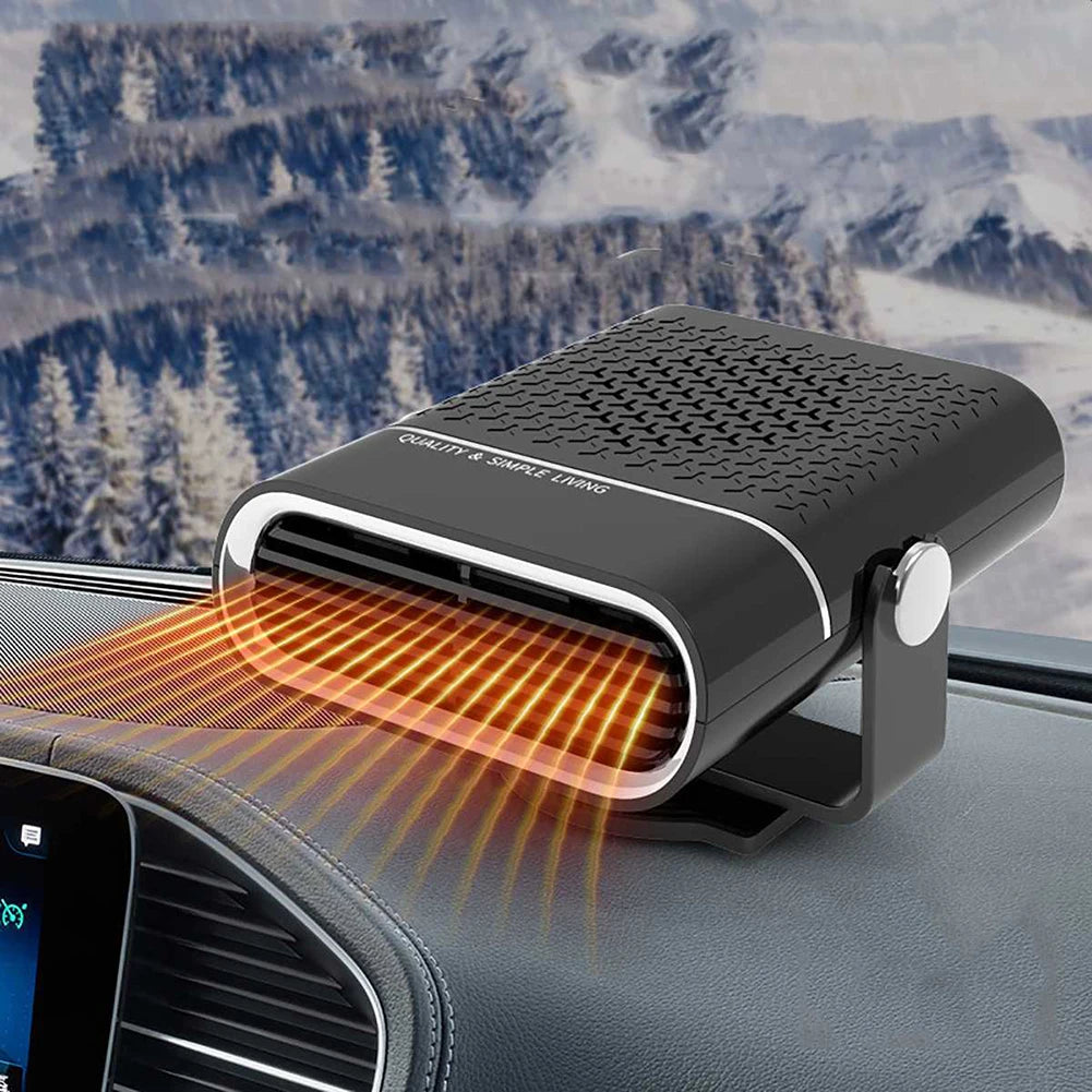 12V/24V Portable Car Heater Fan Fast Heating Window Windshield Defogging Defrosting Electric Heating Fan Car Anti-Fog Heater