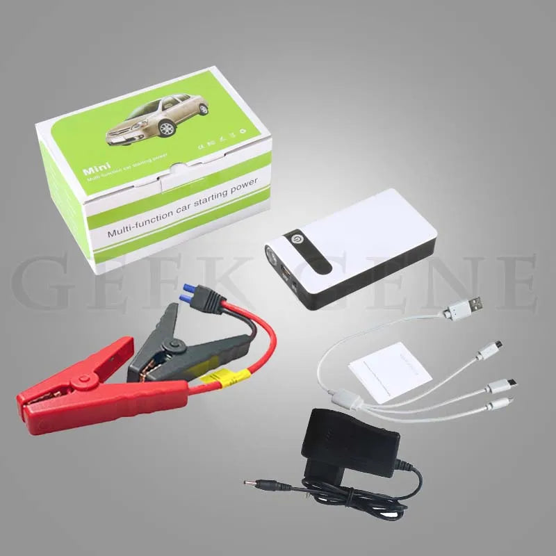 12V 800A Car Jump Starter Emergency Battery Booster Quick Start Power Bank With LED Flashlight Charger For Phone