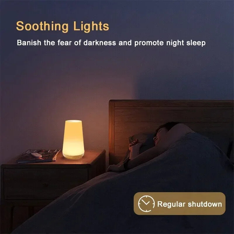13 Color changing night light remote control touch USB charging RGB night lamp adjustable bedroom bedside atmosphere desk light